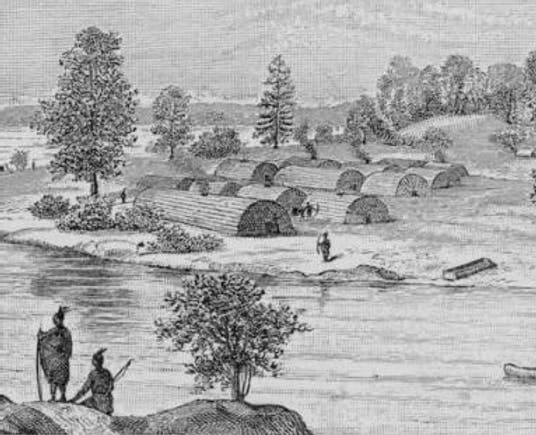 illustration depicting indigenous people and their land